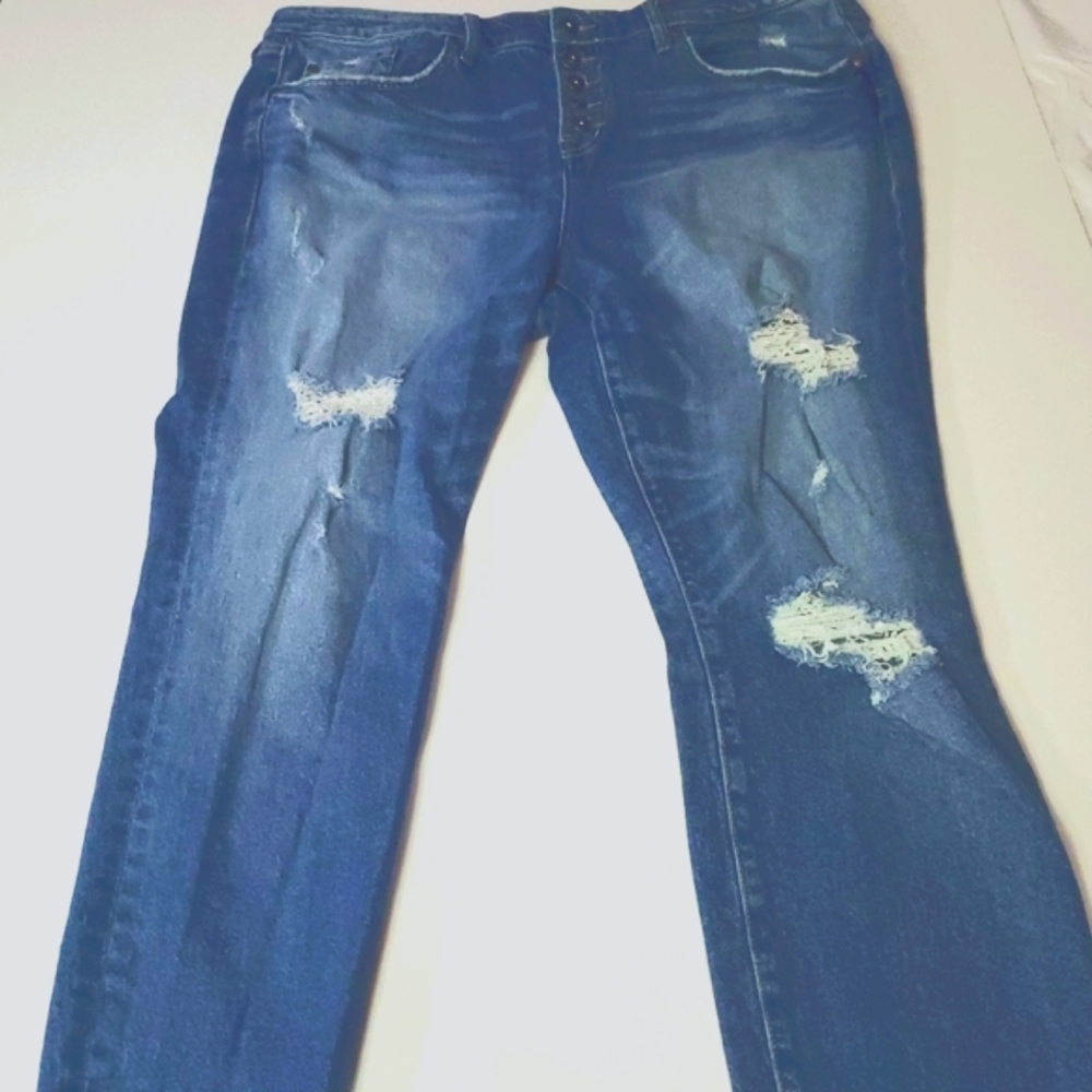TORRID DISTRESSED Plus-Size Denim  Jeans